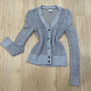Nautica grey knit cardigan Size S